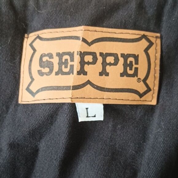 SEPPE Vintage Vest Size Large Cropped Aztec Southwestern Print 80s Trible Casual - Picture 6 of 11